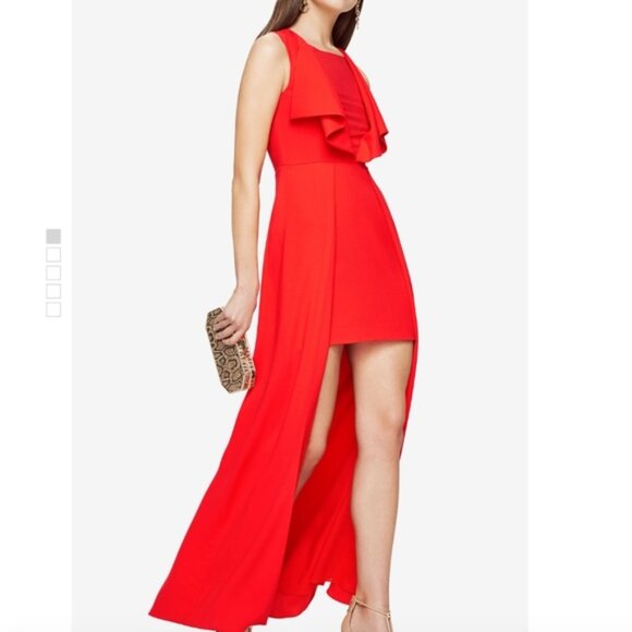 BCBGMaxAzria Dresses & Skirts - BCBGMaxAzria Red Tanika High-Low Gown